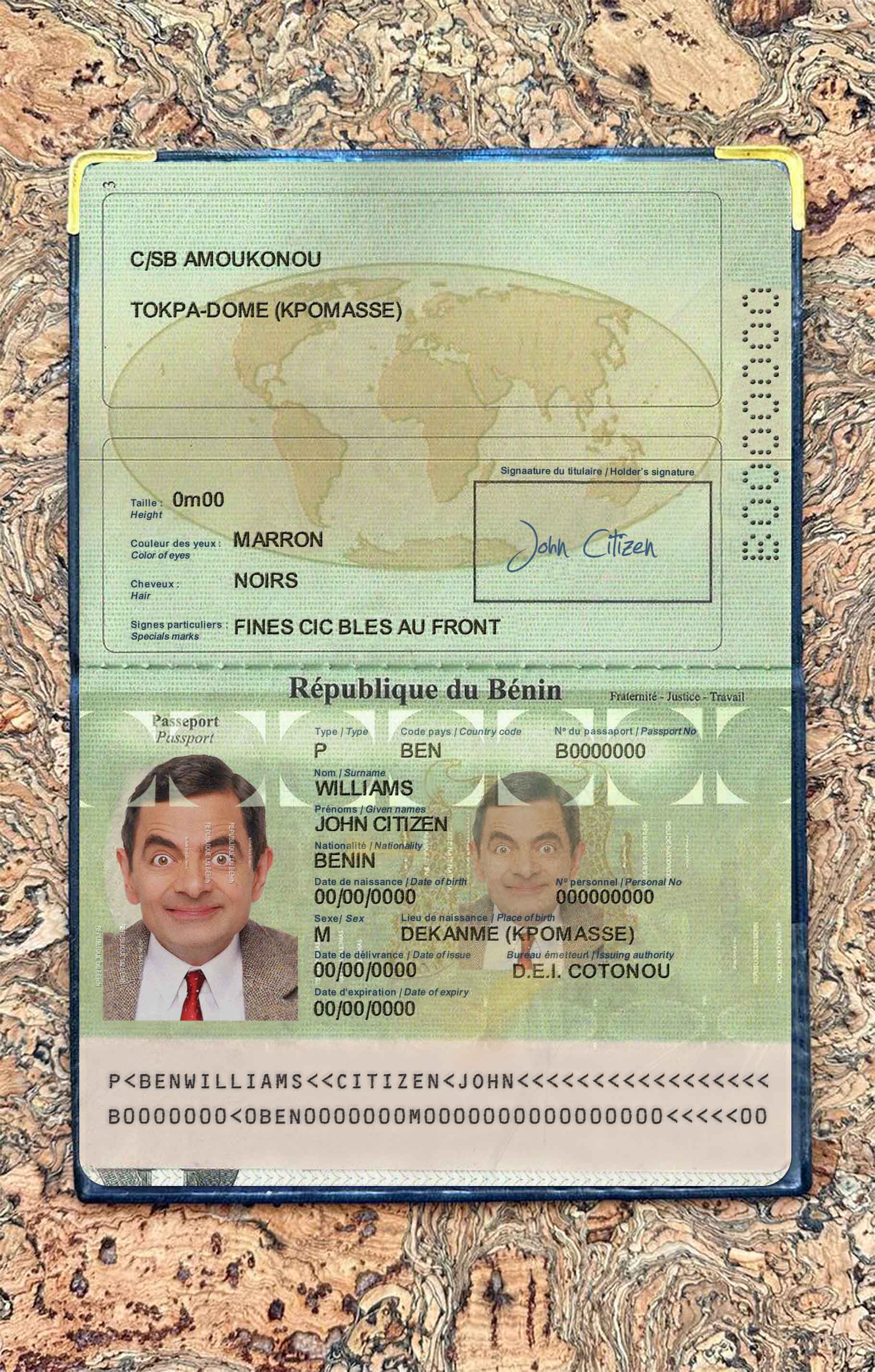 benin passport